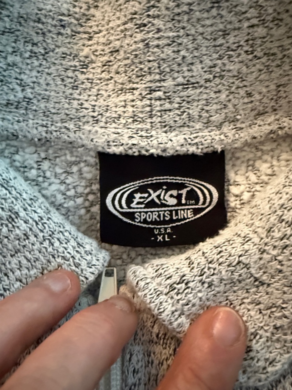 Exist Light Gray Zip-Up Fleece Jacket - Picture 5 of 6